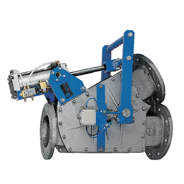 Válvula de 3 vias diverter de desvio para transporte/ manuseio de sólidos