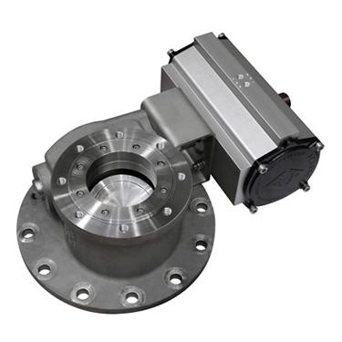 Válvula de disco rotativo de alta performance para serviços severos em transporte / manuseio de sólidos